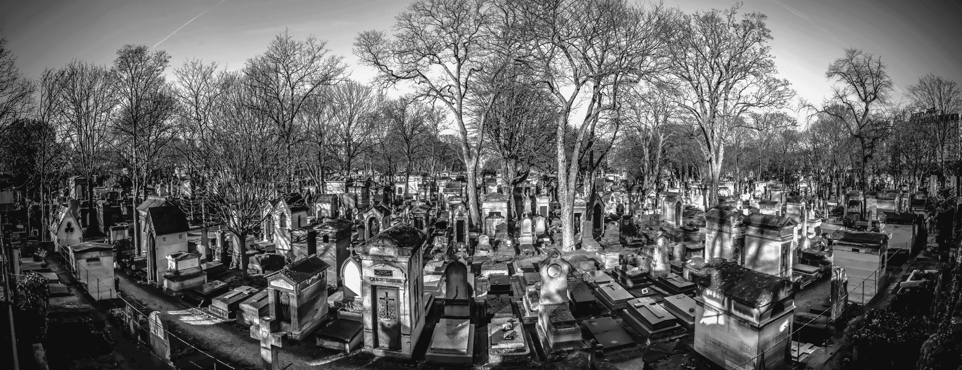 panoramique du cimetière de Montmarte