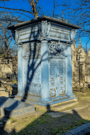 Caveau gothique bleu